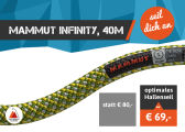 Hallenseil Mammut Infinity, € 69,-