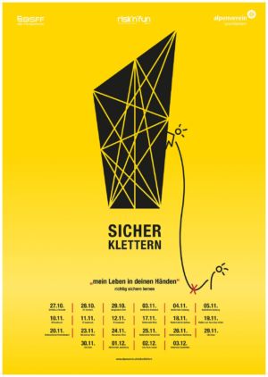 Foto: Alpenverein_Sicher-Klettern_Plakat-Herbst-2017
